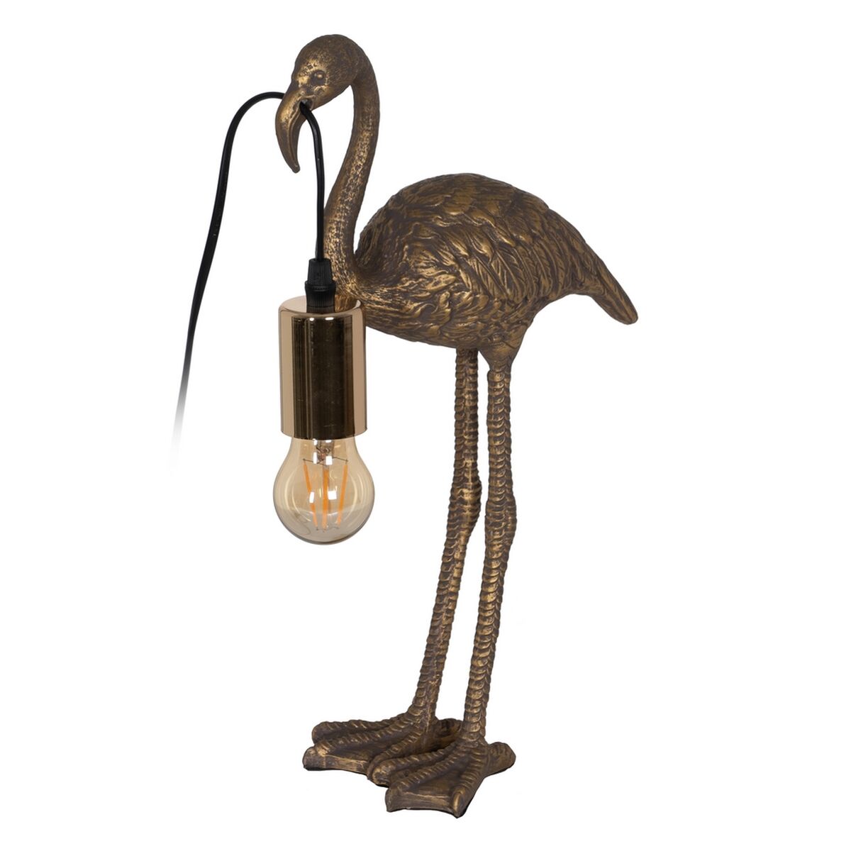 Lamp Flamingo Gouden Polyresin 40 W 23 x 11,5 x 39,5 cm