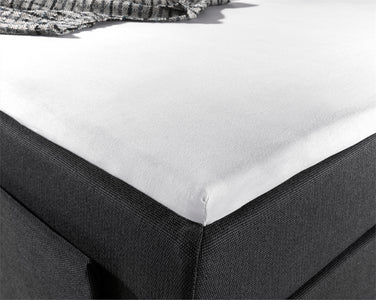 Home Care 160 GSM Jersey Topper Hoeslaken - Wit