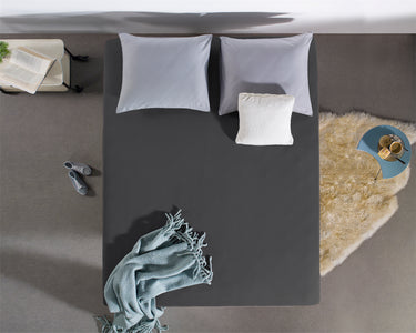 Home Care 160 GSM Jersey Topper-hoeslaken - Antraciet