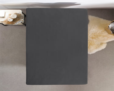 Home Care 160 GSM Jersey Topper-hoeslaken - Antraciet