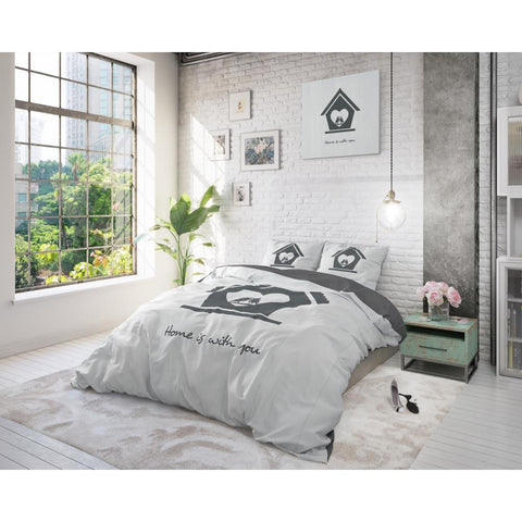 Image of Dreamhouse Bedding Pure Cotton Home is with you-dekbedovertrek