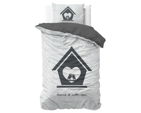 Image of Dreamhouse Bedding Pure Cotton Home is with you-dekbedovertrek