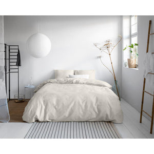 Primaviera Deluxe Uni Satin Dekbedovertrek Creme - Katoen Satijn