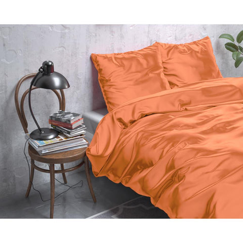 Sleeptime Beauty skin care Dekbedovertrek - Pastel Oranje