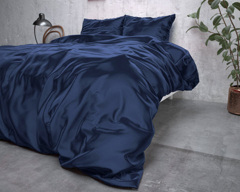 Image of Sleeptime Beauty skin care-dekbedovertrek- Navy