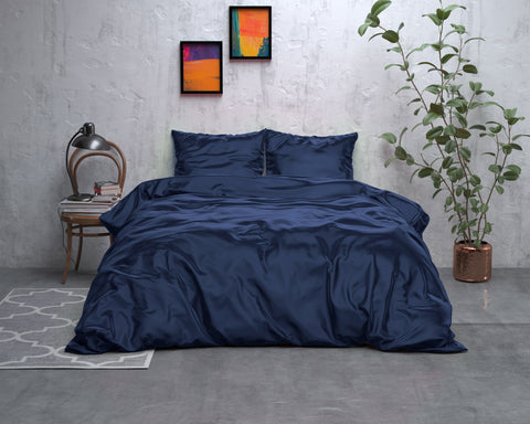 Image of Sleeptime Beauty skin care-dekbedovertrek- Navy