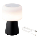 LED-lamp met Bluetooth Luidspreker en Draadloze Oplader Lumineo 894415 Zwart 22,5 cm Herlaadbaar