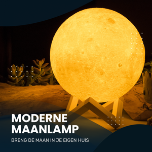 MoonLife - MaanLamp 3D – Bluetoothspeaker - 16 LED kleuren