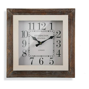 Muurklok Hout MDF/Metaal (7 x 40 x 40 cm)