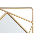 Set spiegels Vierkant Abstract Gouden Polypropyleen 78 x 26 x 2,5 cm (6 Stuks)