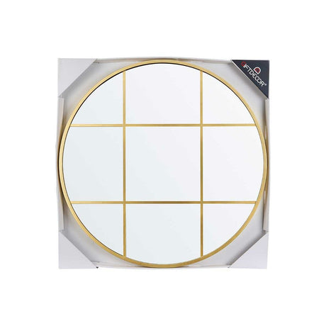 Wandspiegel Venster Gouden polyestyreen 80 x 80 x 3 cm (3 Stuks)