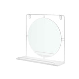 Spiegel met Ondersteuning Wit Metaal Hout MDF 33,7 x 30 x 10 cm (4 Stuks)