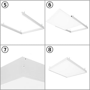 Recessed Frame for LED Panels Ledkia Wit