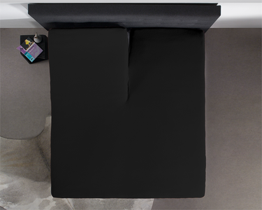Homecare Splittopper Jersey Hoeslaken - Zwart