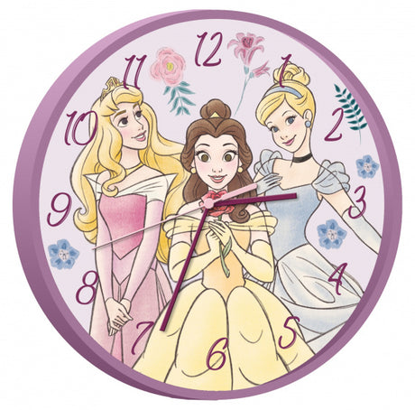 Disney Wandklok Minnie Meisjes 25 Cm Roze/Wit