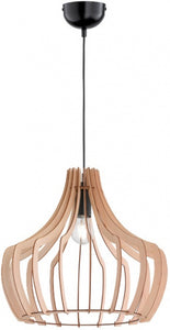 Trio Hanglamp Wood 150 X 44 Cm E27 Hout 60W Lichtbruin